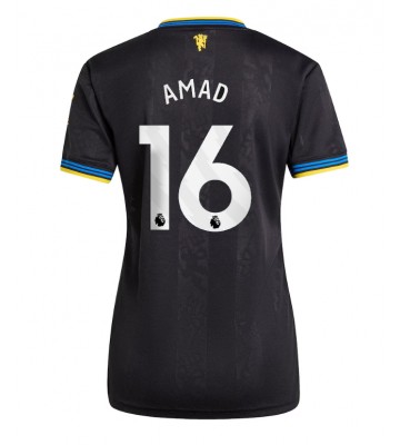 Lacne Ženy Futbalové dres Manchester United Amad Diallo #16 2025-26 Krátky Rukáv - Tretina